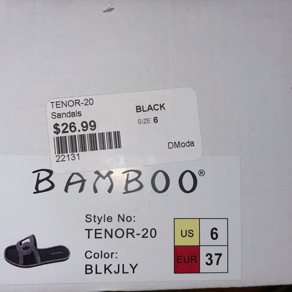 Bamboo Black Sandal! Must have! - Picture 4 of 4